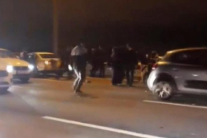 Makas atan sürücü zincirleme kazaya neden oldu!