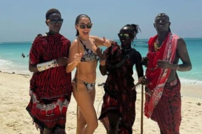 Yemekteyiz sunucusu Zuhal Topal yerel halka Maasai dansı etmeye çalıştı