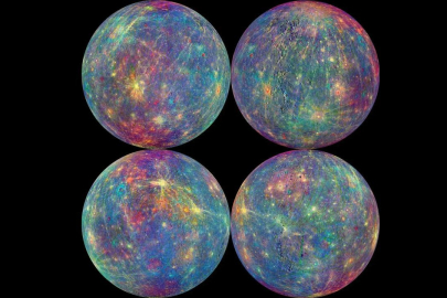 NASA, Merkür gezegeninin yeni görüntülerini paylaştı