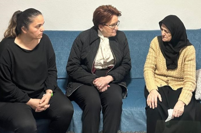 İYİ Parti lideri Akşener, Bursa'da Musa Ateş'in ailesine taziye ziyareti bulundu