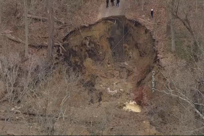 New Jersey'de dev göçük oluştu