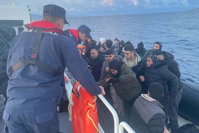 Sahil Güvenlik harekete geçti, 34 kaçak göçmen yakalandı