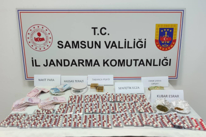 Samsun'da jandarmadan uyuşturucu operasyonu