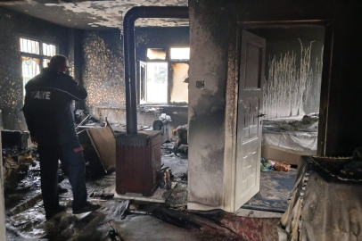 Zonguldak Alaplı’da ev yangını: 2 yaralı