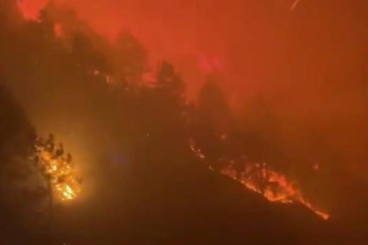 Çin'deki dev orman yangını sürüyor