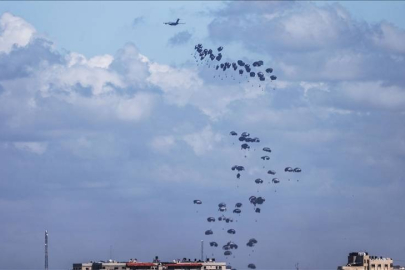 ABD Gazze'ye 13. kez havadan insani yardım ulaştırdı