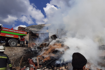 Bolu’da 3 ev 1 samanlık küle döndü