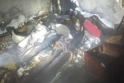 Hatay'da ev yangını