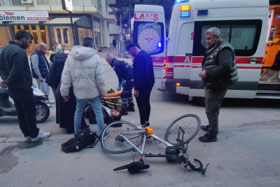 Muğla Milas’ta otomobil bisiklete çarptı