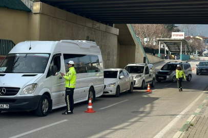 Bursa'da bir haftada 3 bin 176 kişiye trafik cezası kesildi!