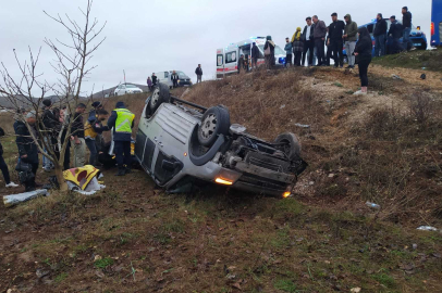 Malatya'da, ticari araç devrildi: 8 yaralı