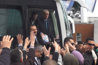 Cumhurbaşkanı Erdoğan'a Bursa'da sevgi seli
