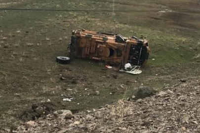 Van'da askeri araç şarampole yuvarlandı: 6 asker yaralı