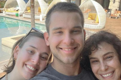 Arzum Onan, oğlu Can ve sevgilisi Lal ile tatile çıktı