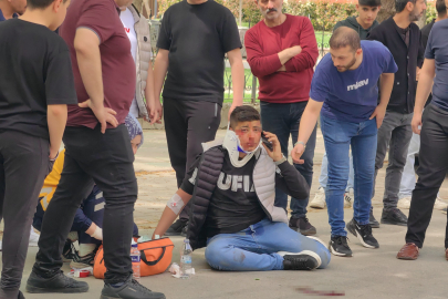 Bursa'da iki motosiklet kafa kafaya çarpıştı! 2 yaralı...