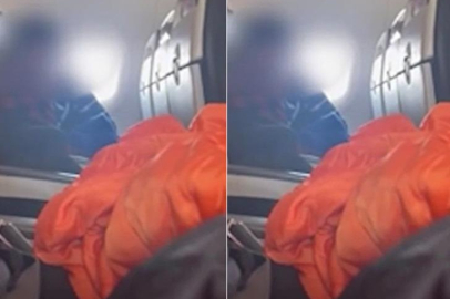 Uçakta cinsel ilişki rezaleti!