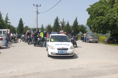 Bursa Orhaneli'nde 19 Mayıs etkinlikleri kapsamında motosiklet turu yapıldı