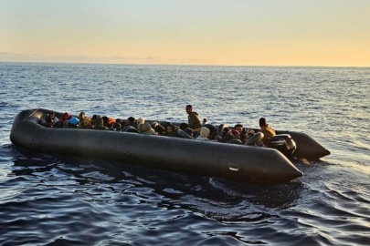 Muğla açıklarında 62 düzensiz göçmen yakalandı