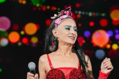 Antik Tiyatro'da konser veren Yıldız Tilbe mezarın üzerine çıkmaya çalıştı