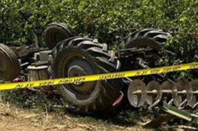 Gaziantep'te devrilen traktörün altında kalan kişi hayatını kaybetti