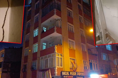 İstanbul'da çatlaklar oluşan 6 katlı bina boşaltıldı