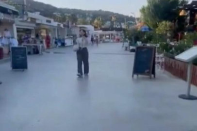 Bodrum'un sokakları bomboş kaldı! O anlar cep telefonuyla kaydedildi...