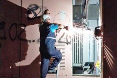 Bursa'da yüksek sıcaklıklara karşı trafolara fan yerleştirildi