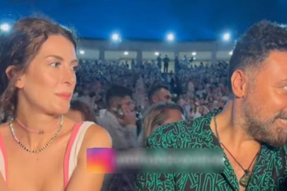Bülent Emrah Parlak sevgilisi Elit Andaç Çam ile konserde!