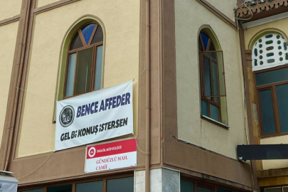 Bursa'da camiye asılan afiş gündem oldu: Bence affeder