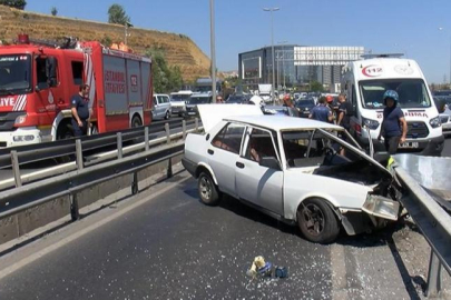 İstanbul'da trafiği kilitleyen kaza: Uzun araç kuyrukları oluştu