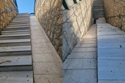 Bursa'da skandal alt geçit! Kaydırak gibi engelli rampası...