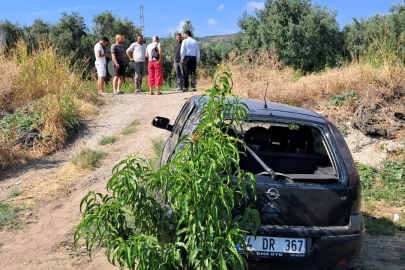 Bursa'da kontrolünü kaybeden sürücü tarlaya uçtu