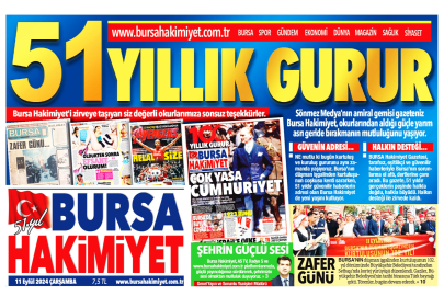 Bursa Hakimiyet Gazetesi 51 yaşında!