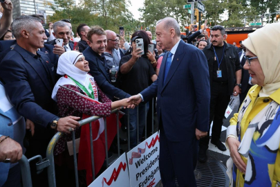 Cumhurbaşkanı Erdoğan, ABD'de sevgi gösterileriyle karşılandı