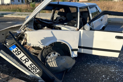 Tekirdağ'da direksiyon hakimiyetini kaybedince refüje çarptı: 1 yaralı