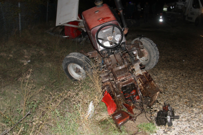 Konya'da otomobille çarpışan traktör ikiye bölündü: 1 ölü