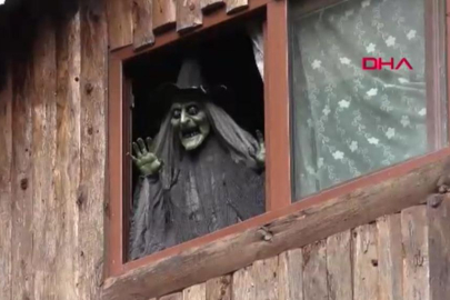 Cazılar Deresi'nin kıyısında bulunan tesis ilginin odağı oldu! Önce korkup sonra fotoğraf çekiyorlar...