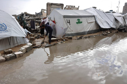 Şiddetli yağış Gazze'de su baskınlarına neden oldu