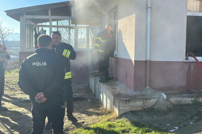Sinop'ta korkutan ev yangını