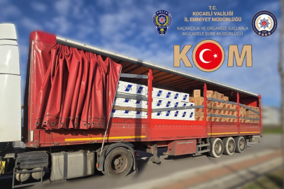 Kocaeli'de 9 milyon 780 bin sahte bandrollü boş makaron ele geçirildi