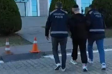Samsun'da 13 yıl hapis cezası bulunan cezaevi firarisi yakalandı
