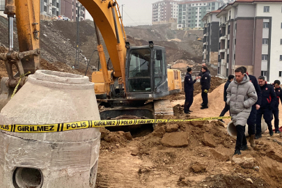 Elazığ’da inşaat alanında göçük