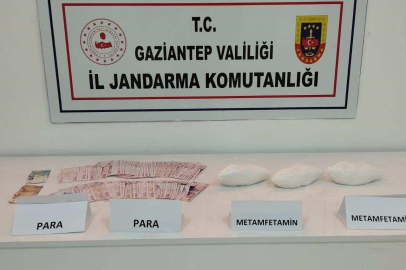 Gaziantep'te 1,5 kilo metamfetamin ele geçirildi