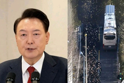 Güney Kore'de Yoon Suk Yeol'un sorgulandığı ofisin önünde bir kişi kendini yaktı