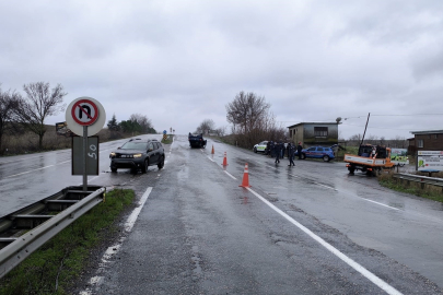 Tekirdağ'da takla atan araçta 1 kişi yaralandı