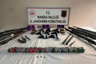 Manisa'da silah kaçakçılarına jandarmadan darbe