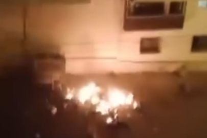 Ankara'da cinnet geçiren şahıs evinin balkonunu ateşe verdi