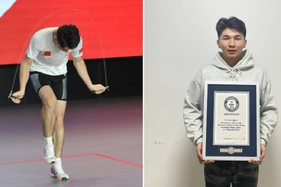 Bir dakikada 388 kere ip atladı, Guinness Rekorlar Kitabı’na girdi