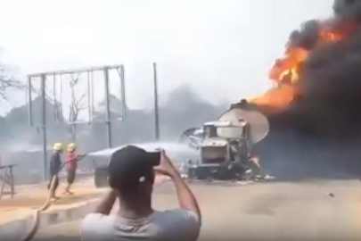 Nijerya'da akaryakıt tankeri patladı: 70 kişi öldü