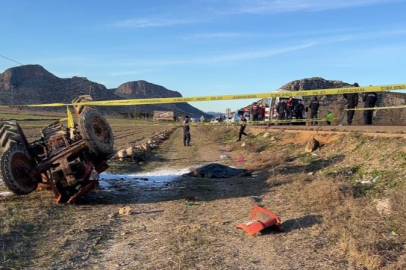 Burdur'da tarlaya devrilen traktörün sürücüsü olay yerinde hayatını kaybetti